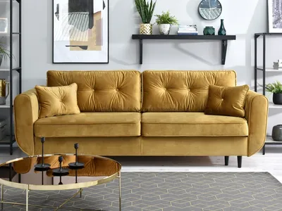 Sofa rozkładana BLINK - złoty