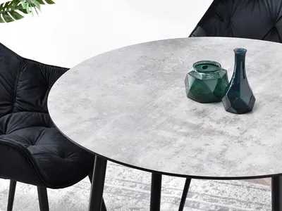Stół okrągły VERDO 100 cm - beton