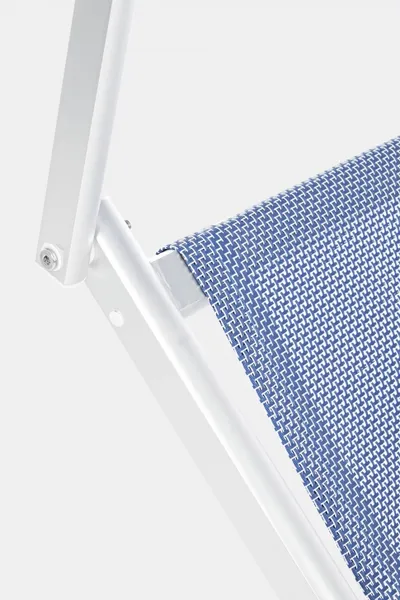 Leżak ogrodowy CROSS BLUE - niebieski