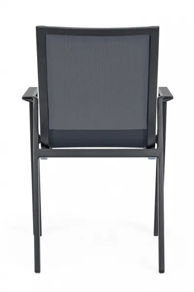 Krzesło ogrodowe z podłokietnikami KRION CHARCOAL - antracyt