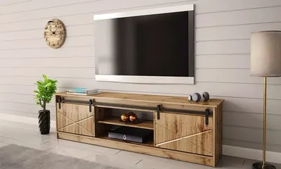 Szafka RTV 2-drzwiowa WINDSOR 200 cm - dąb wotan