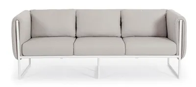 Sofa ogrodowa PIXEL - piaskowy/biały