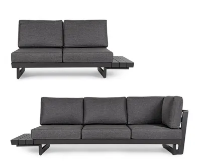 Sofa ogrodowa INFINITY - grafitowy