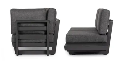 Sofa ogrodowa INFINITY - grafitowy