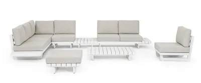 Sofa ogrodowa INFINITY - kremowy/biały