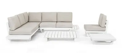 Sofa ogrodowa INFINITY - kremowy/biały