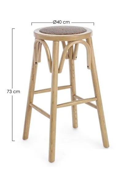 Hoker drewniany CIRCLE NATURAL
