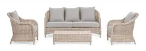 Sofa ogrodowa ADITYA - szary/naturalny