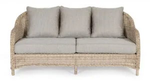 Sofa ogrodowa ADITYA - szary/naturalny
