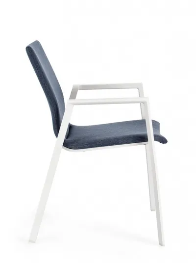 Krzesło ogrodowe ODEON WHITE-DENIM