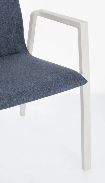Krzesło ogrodowe ODEON WHITE-DENIM