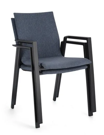 Krzesło ogrodowe ODEON CHARC-DENIM