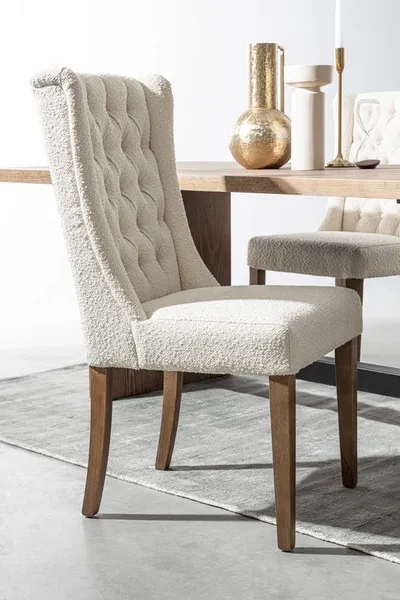 Krzesło COLUMBIA Natural Boucle' - beżowy