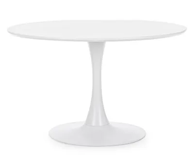 Stół okrągły BLOOM 120 cm - biały