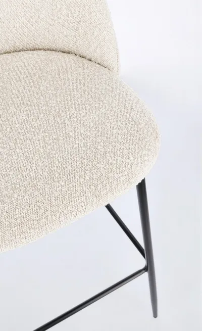 Hoker CARRY IVORY - boucle kremowy/czarny