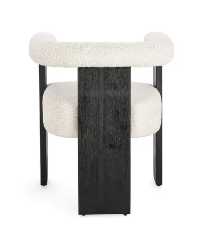 Krzesło AGAPE BLACK NATURAL - beżowy/czarny