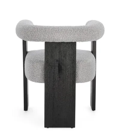 Krzesło AGAPE BLACK GREY - szary/czarny
