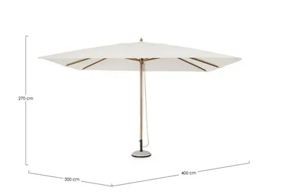 Parasol ogrodowy ECLIPSE NATURAL 3x4m
