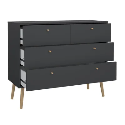 Komoda BODO 4 szuflady - szary mat