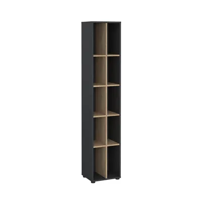 Regał SIGN 40 cm - ciemny szary/jackson hickory