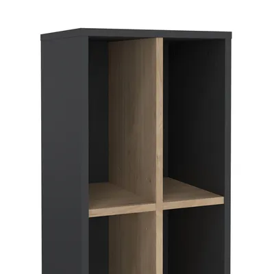 Regał SIGN 40 cm - ciemny szary/jackson hickory