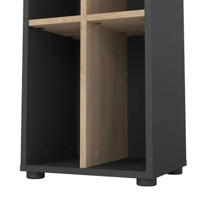 Regał SIGN 40 cm - ciemny szary/jackson hickory