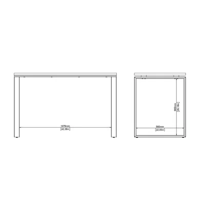 Biurko SIGN 120 - jackson hickory/biały