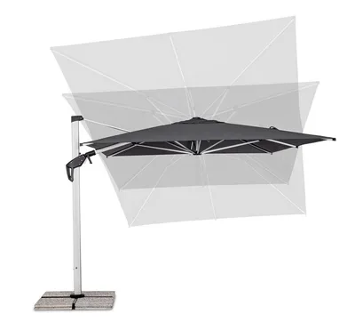 Parasol ogrodowy ARIES GREY 3x4