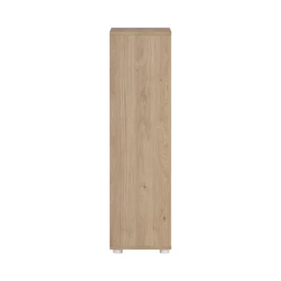 Regał niski z drzwiami SIGN 80 cm - jackson hickory/biały mat 