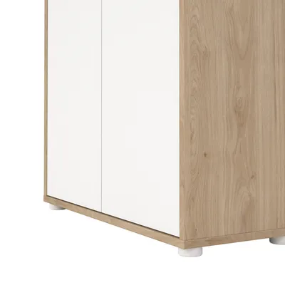 Regał zamknięty SIGN 80 cm - jackson hickory/biały mat