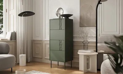 Komoda 4-szufladowa AURELIA 50 - zielony mat