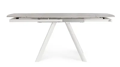Stół rozkładany RAILI 119.5-180x85 - biały