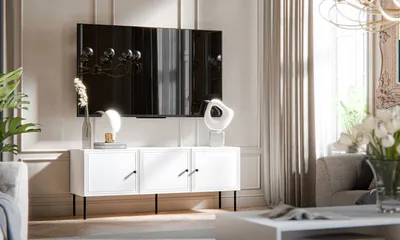Szafka RTV MODENA 150 - biały mat