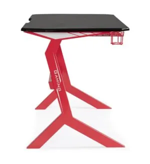 Biurko gamingowe GAMING 118x65 - czarny/czerwony