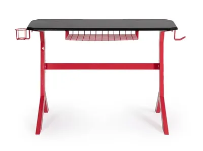 Biurko gamingowe GAMING 118x65 - czarny/czerwony