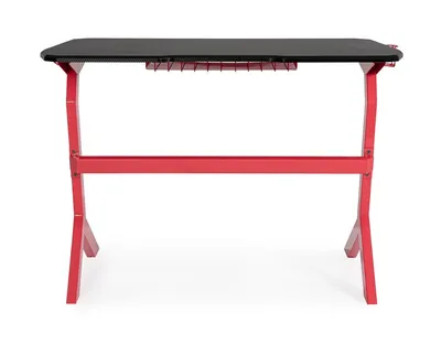Biurko gamingowe GAMING 118x65 - czarny/czerwony