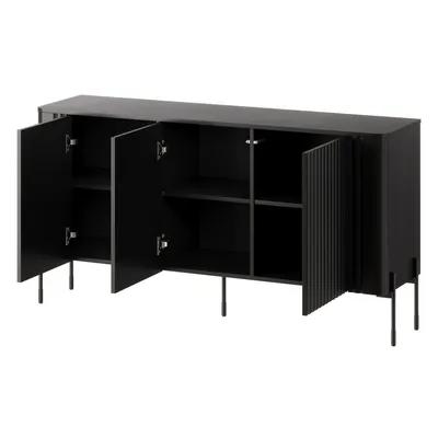 Komoda 3-drzwiowa ARIA 150 cm - czarny mat