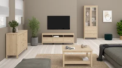 Szafka RTV z szufladami MADRID - jackson hickory