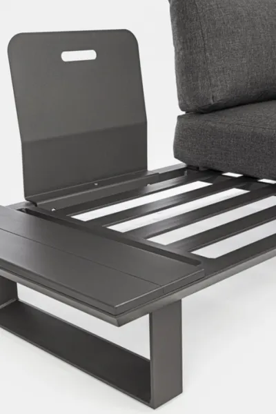 Zestaw mebli ogrodowych KONNOR CHARCOAL