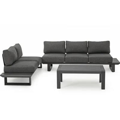 Zestaw mebli ogrodowych KONNOR CHARCOAL