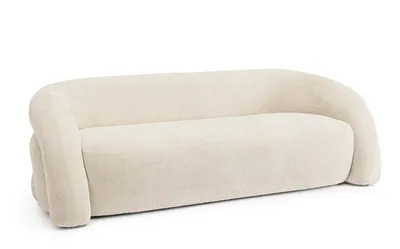 Sofa 3-osobowa CLEMENCE SHELL - beżowy