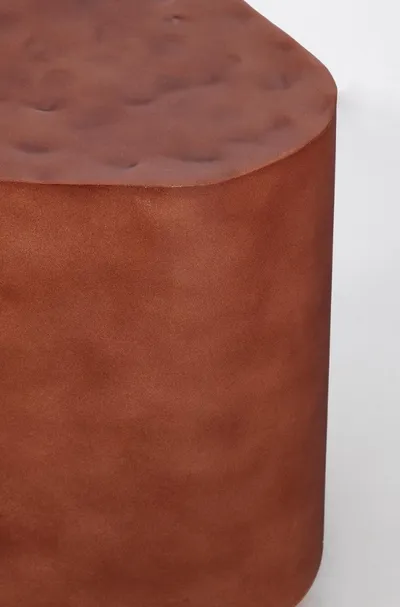 Zestaw dwóch stolików metalowych JASLEEN TERRACOTTA - ceglany