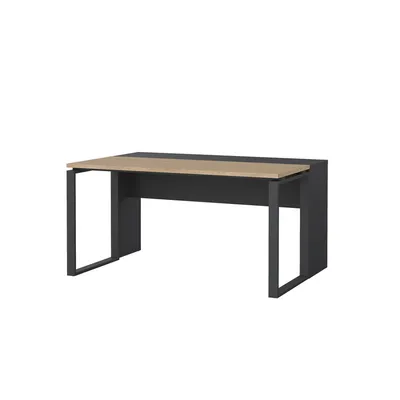 Biurko z przedłużeniem SIGN 150 cm - jackson hickory/szary mat