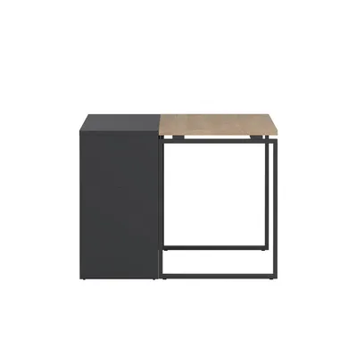 Biurko z przedłużeniem SIGN 150 cm - jackson hickory/szary mat