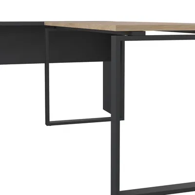 Biurko z przedłużeniem SIGN 150 cm - jackson hickory/szary mat
