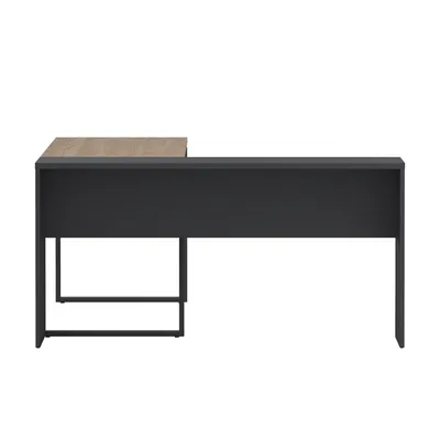 Biurko z przedłużeniem SIGN 150 cm - jackson hickory/szary mat