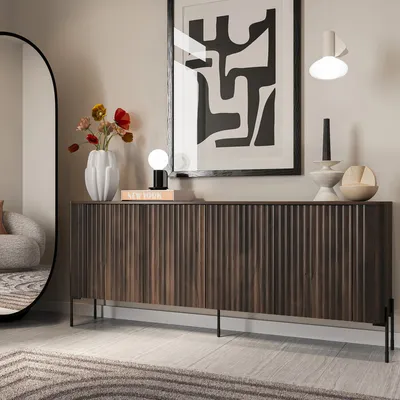 Komoda 4-drzwiowa ARIA 190 cm - dąb barokowy ristretto