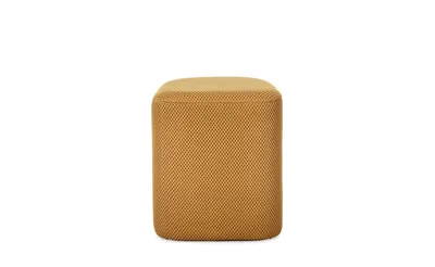 Pufa tapicerowana DARYA MUSTARD - żółty