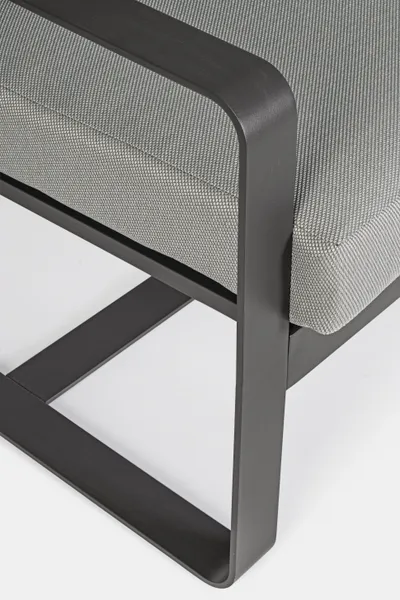 Sofa ogrodowa 2-osobowa MERRIGAN - grafitowy