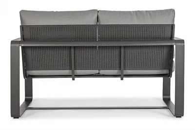 Sofa ogrodowa 2-osobowa MERRIGAN - grafitowy